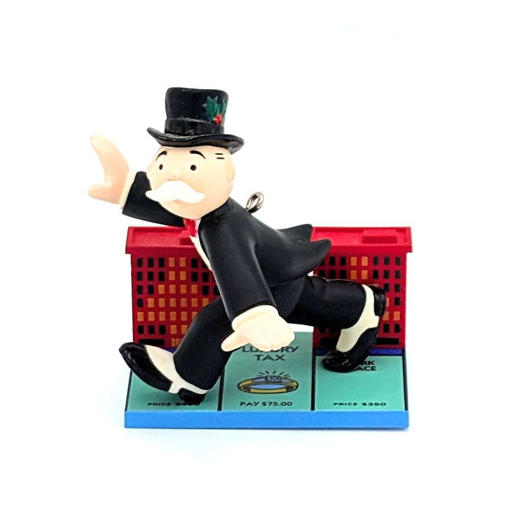 Vintage 2000 Mr. Monopoly Hallmark Keepsake Ornament 65th Anniversary Edition